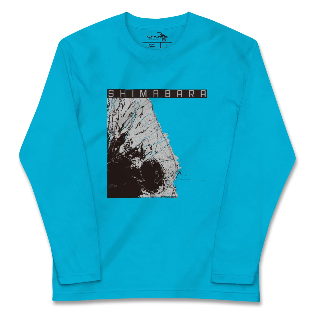 【島原(長崎県)】地図柄ロングスリーブTシャツ