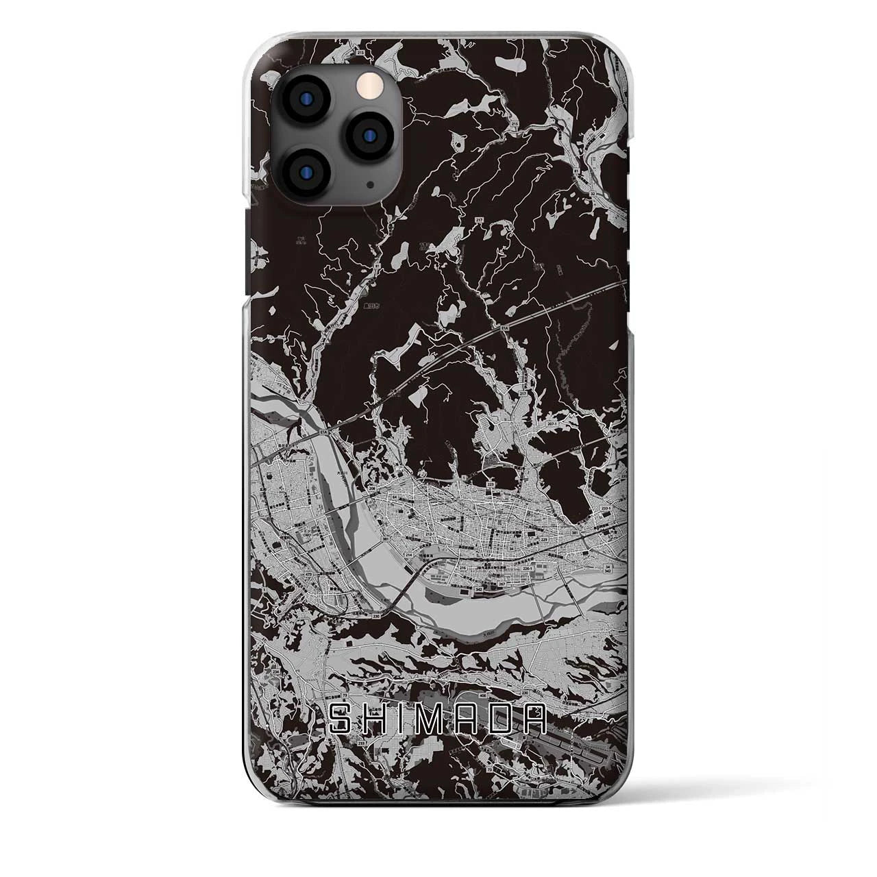 【島田(静岡県)】地図柄iPhoneケース(クリアタイプ)