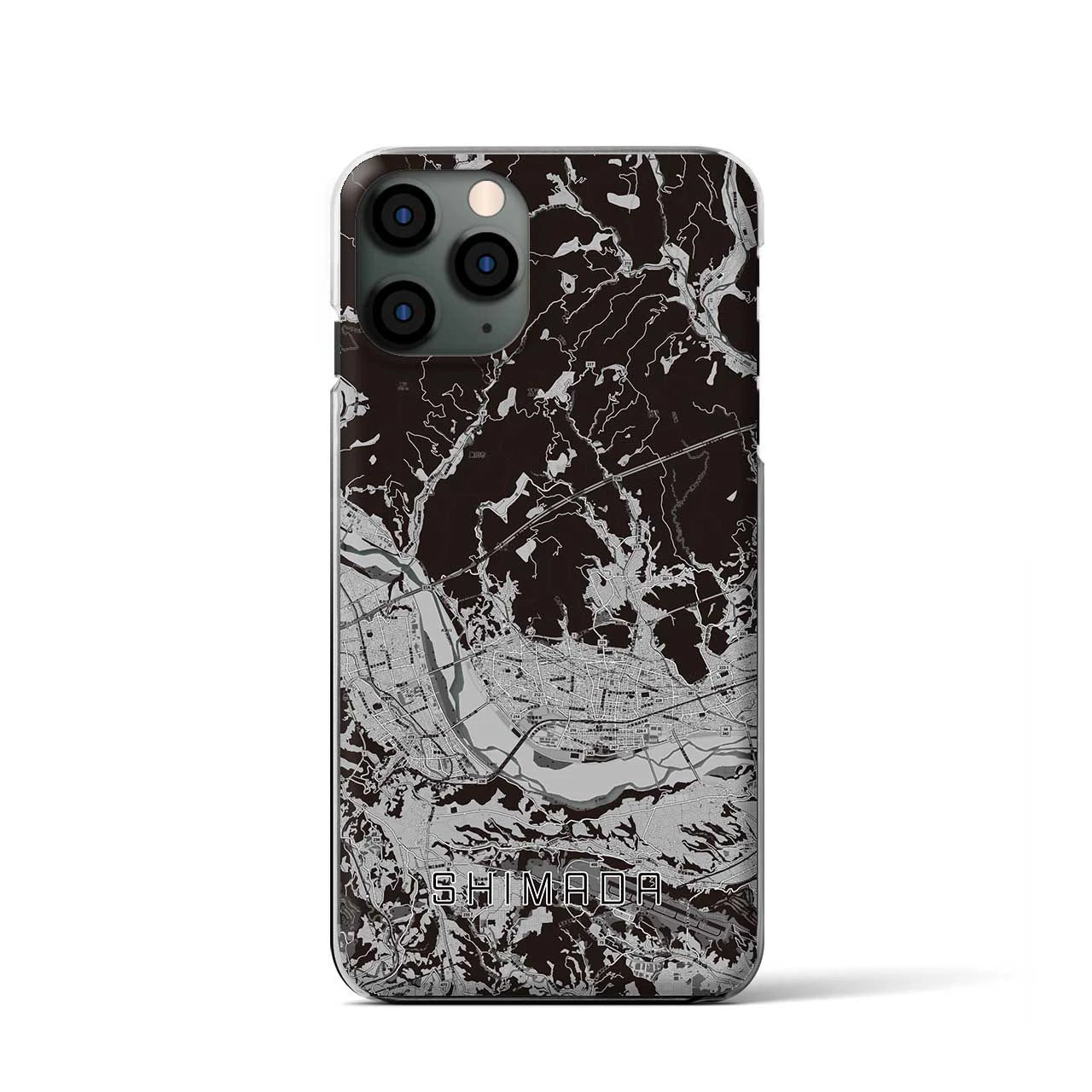 【島田(静岡県)】地図柄iPhoneケース(クリアタイプ)