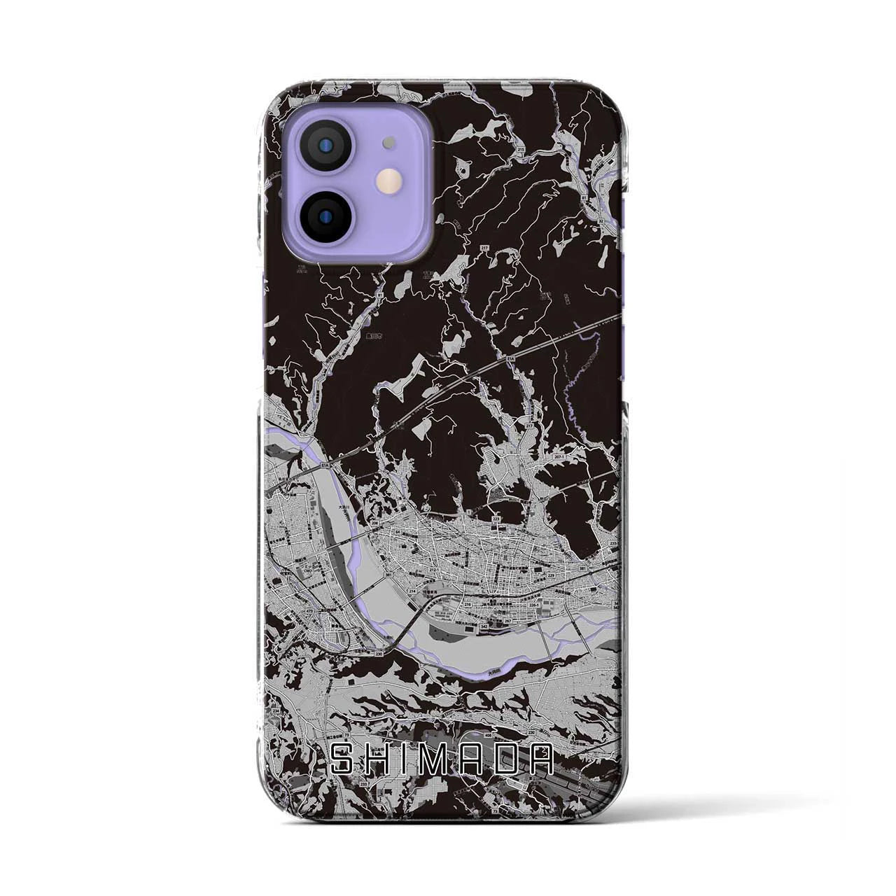 【島田(静岡県)】地図柄iPhoneケース(クリアタイプ)