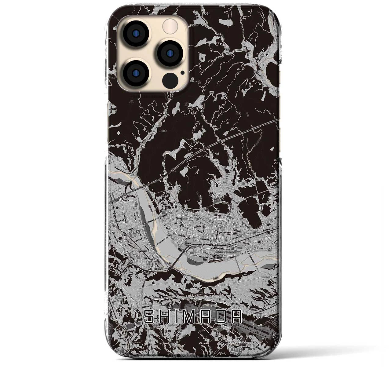 【島田(静岡県)】地図柄iPhoneケース(クリアタイプ)