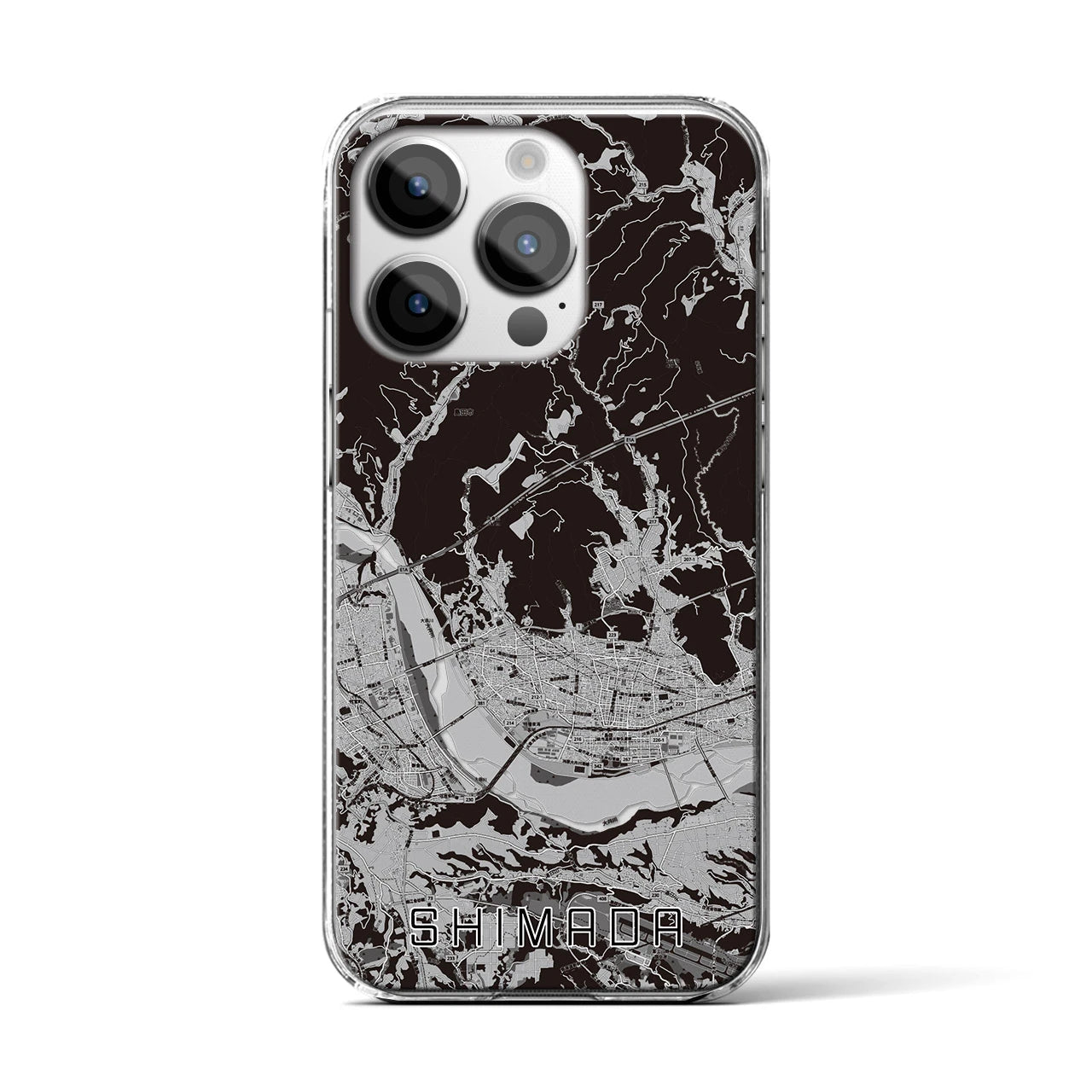 【島田(静岡県)】地図柄iPhoneケース(クリアタイプ)