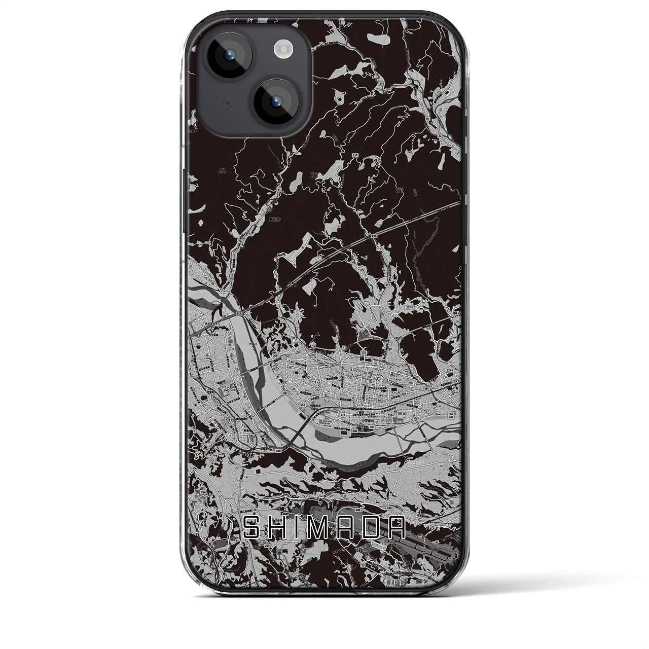 【島田(静岡県)】地図柄iPhoneケース(クリアタイプ)