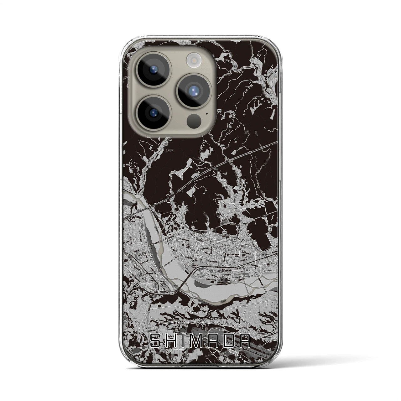 【島田(静岡県)】地図柄iPhoneケース(クリアタイプ)