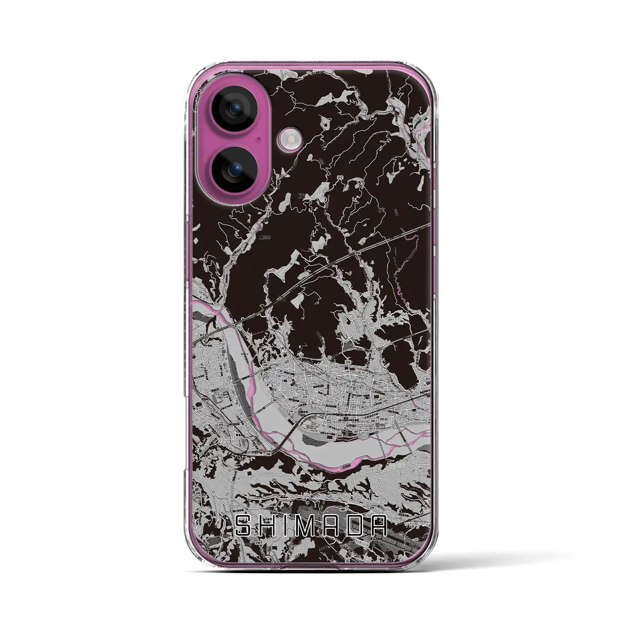 【島田(静岡県)】地図柄iPhoneケース(クリアタイプ)