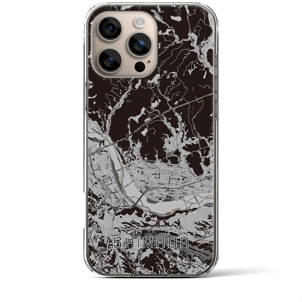 【島田(静岡県)】地図柄iPhoneケース(クリアタイプ)