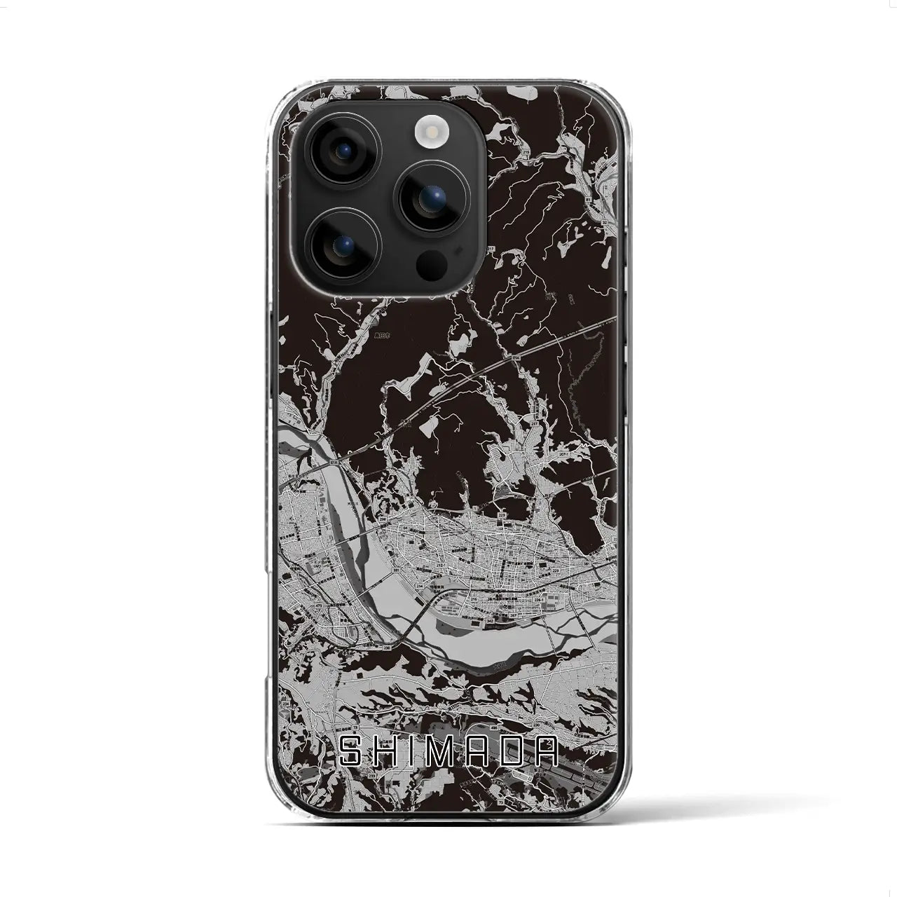 【島田(静岡県)】地図柄iPhoneケース(クリアタイプ)