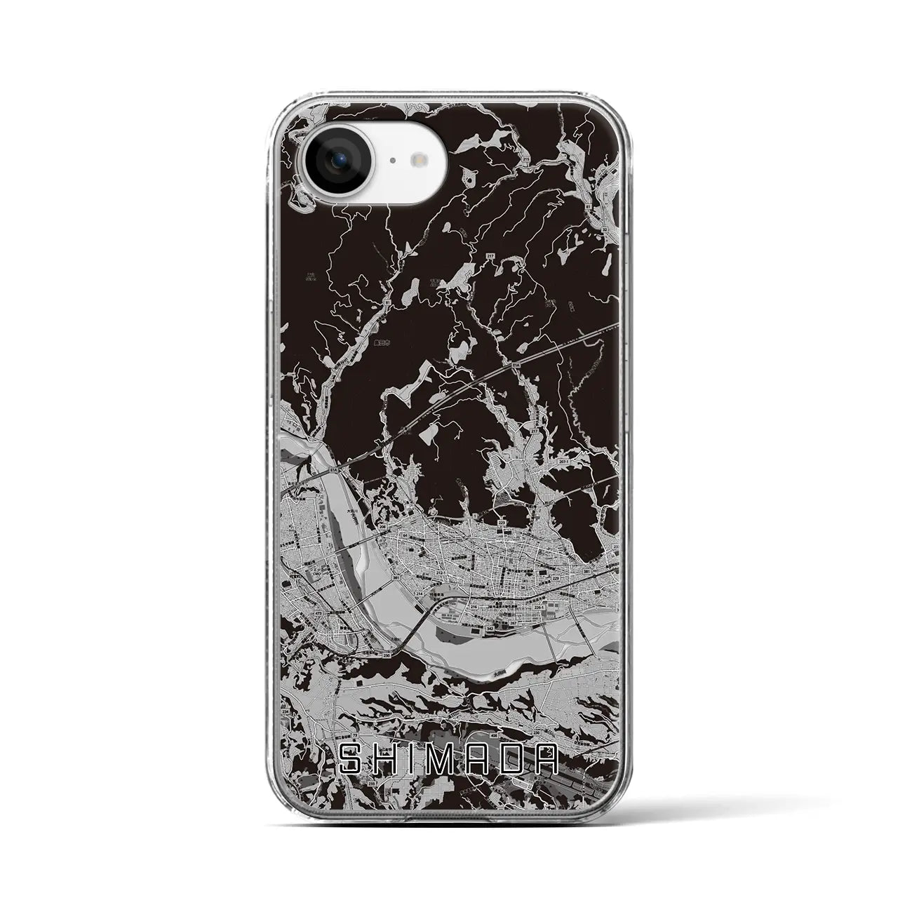 【島田(静岡県)】地図柄iPhoneケース(クリアタイプ)