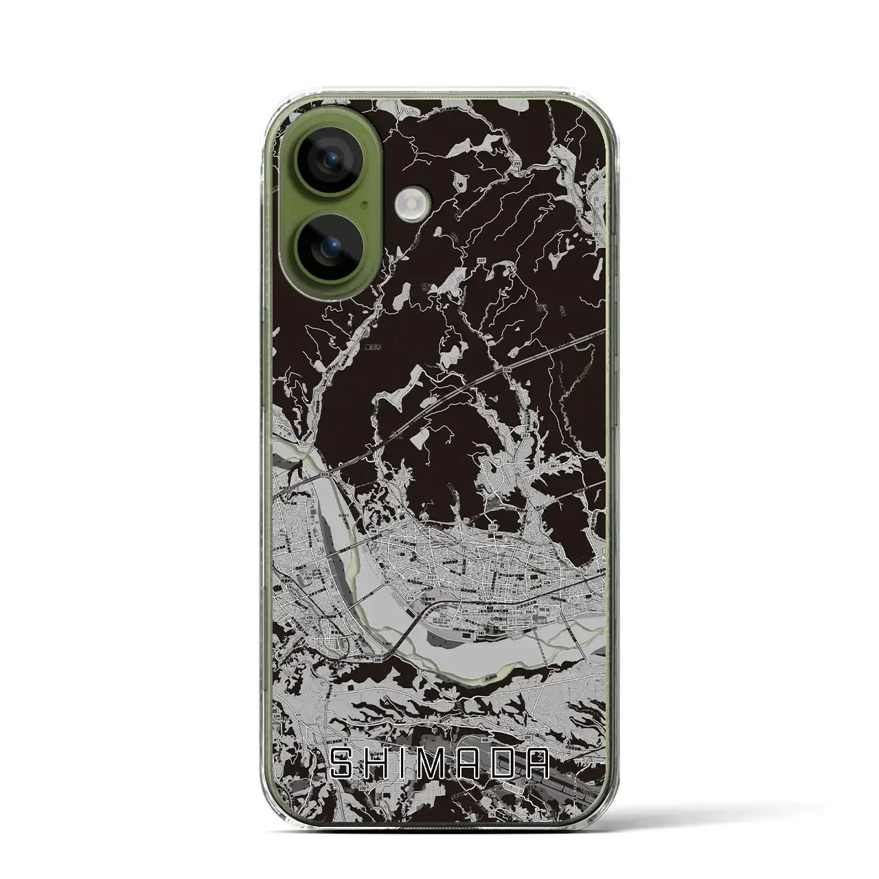 【島田(静岡県)】地図柄iPhoneケース(クリアタイプ)