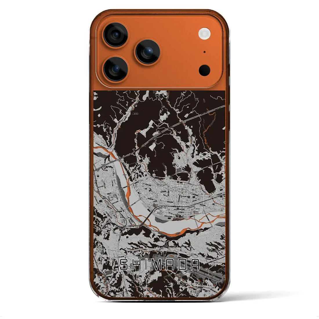 【島田(静岡県)】地図柄iPhoneケース(クリアタイプ)