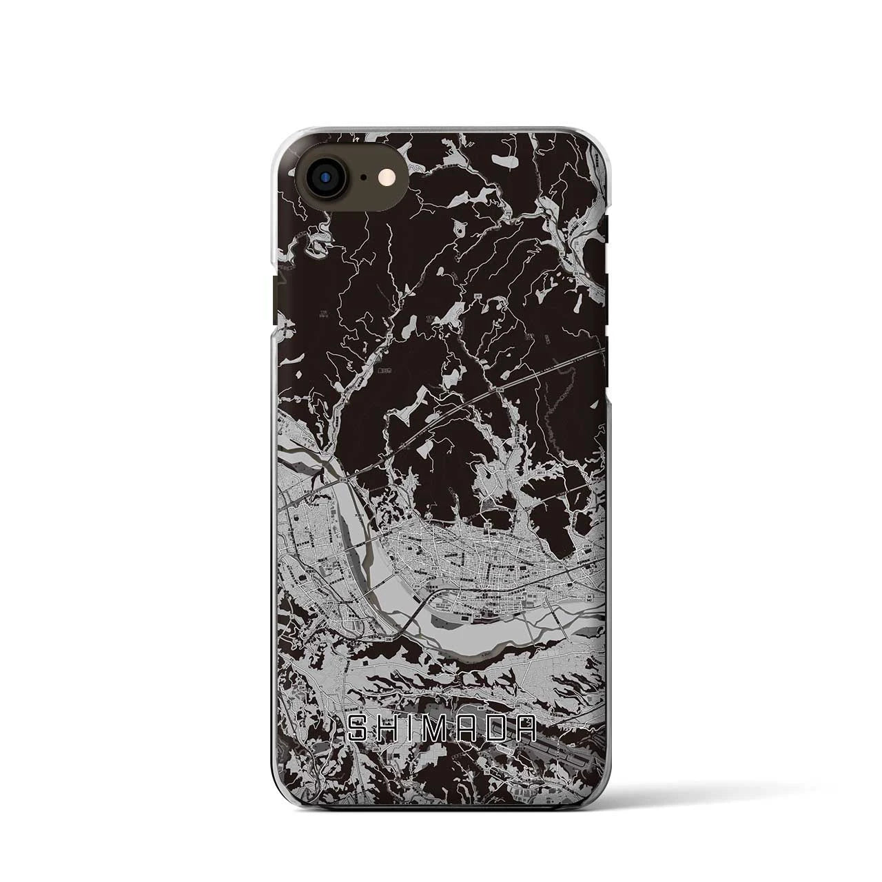 【島田(静岡県)】地図柄iPhoneケース(クリアタイプ)