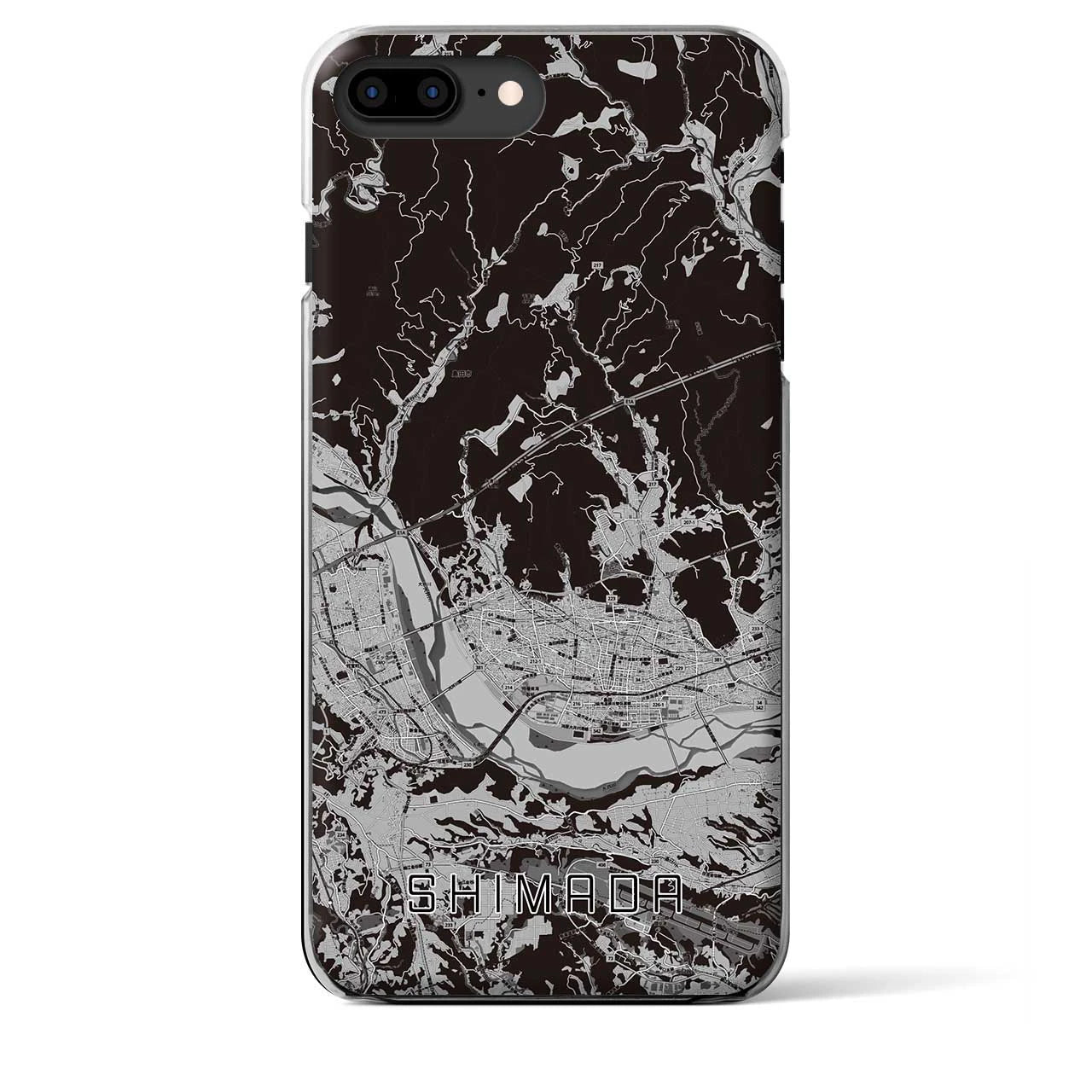 【島田(静岡県)】地図柄iPhoneケース(クリアタイプ)