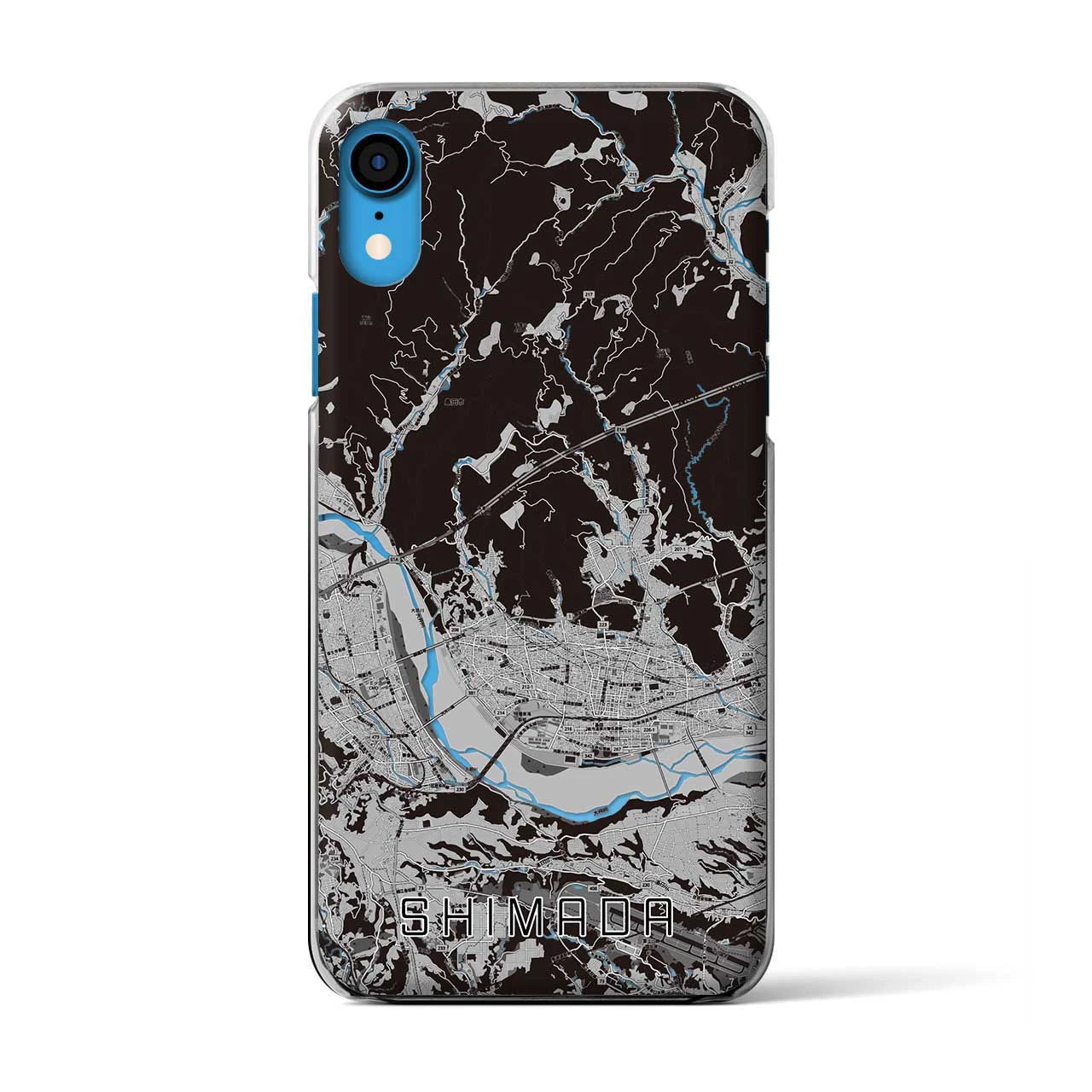 【島田(静岡県)】地図柄iPhoneケース(クリアタイプ)