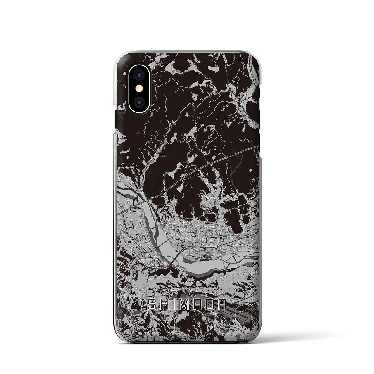 【島田(静岡県)】地図柄iPhoneケース(クリアタイプ)