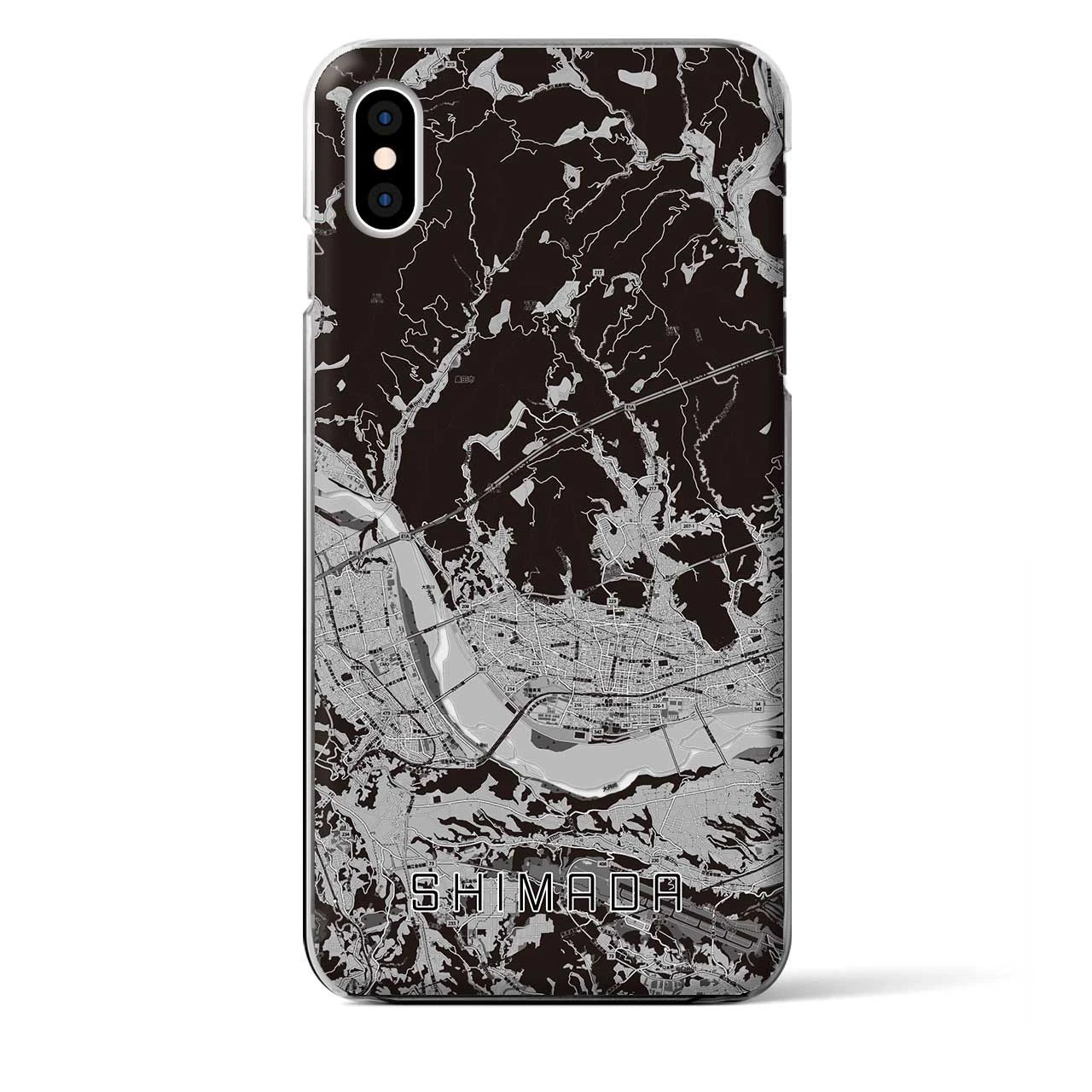 【島田(静岡県)】地図柄iPhoneケース(クリアタイプ)