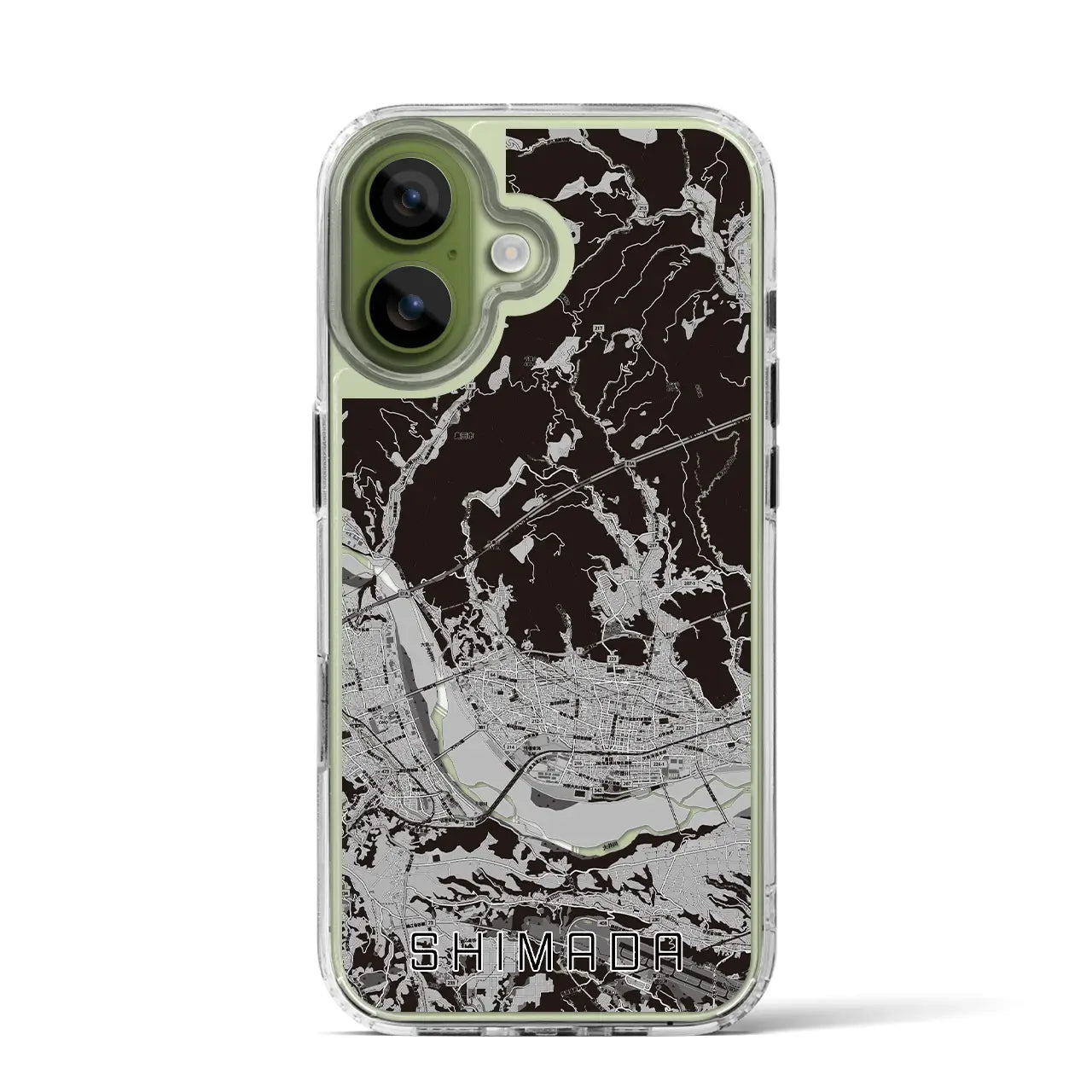 【島田(静岡県)】地図柄iPhoneケース(MagSafeタイプ)