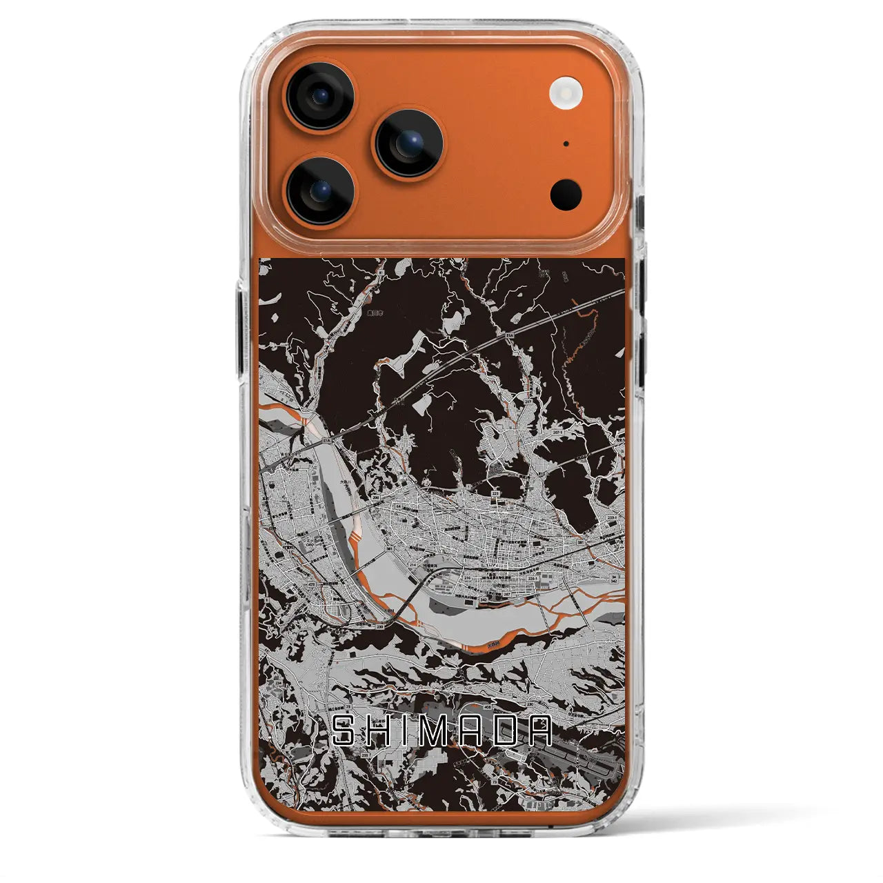 【島田(静岡県)】地図柄iPhoneケース(MagSafeタイプ)