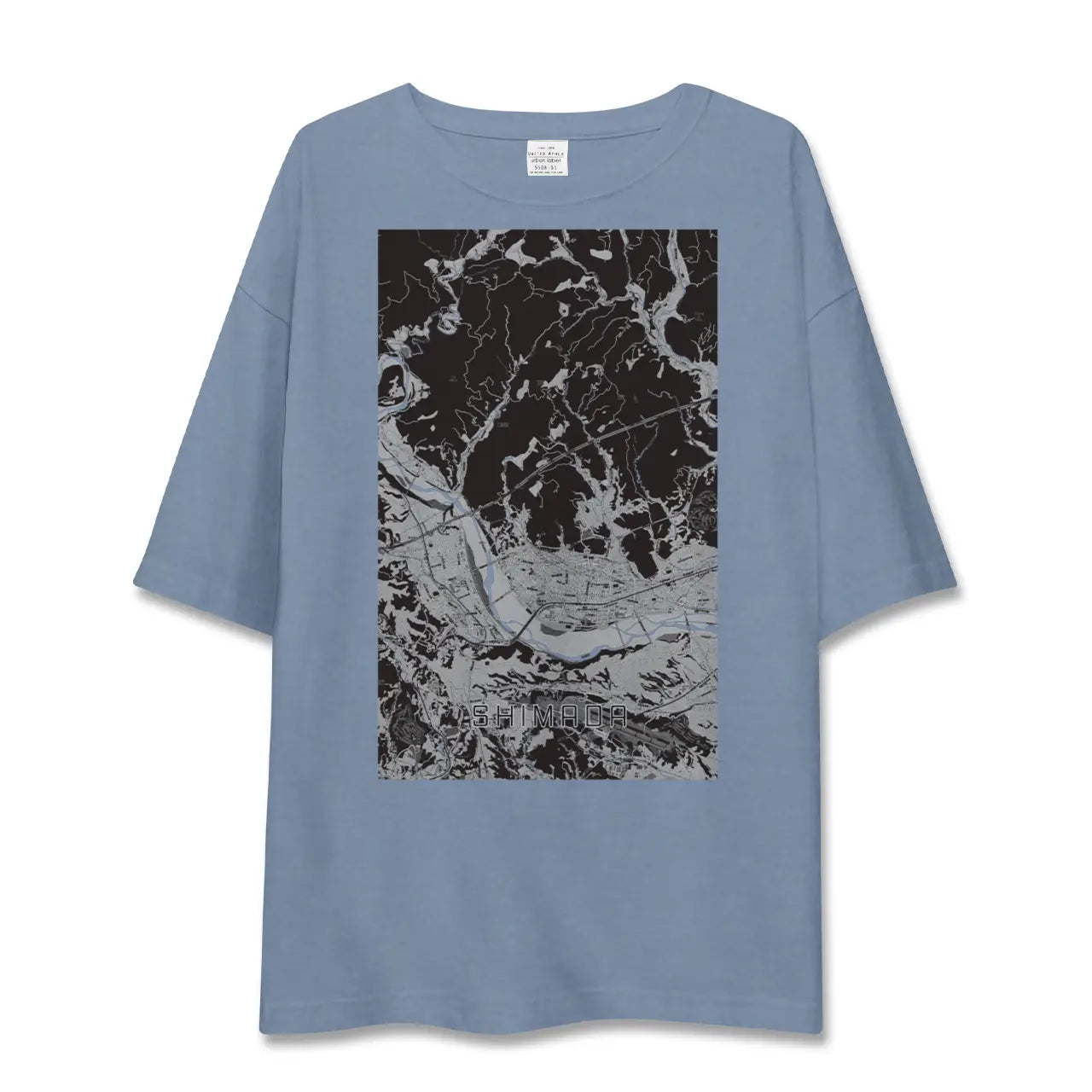 【島田(静岡県)】地図柄ビッグシルエットTシャツ