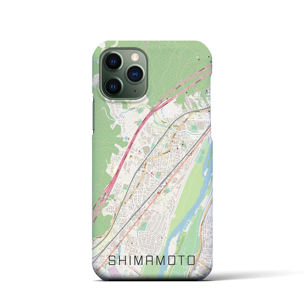 【島本(大阪府)】地図柄iPhoneケース(バックカバータイプ)