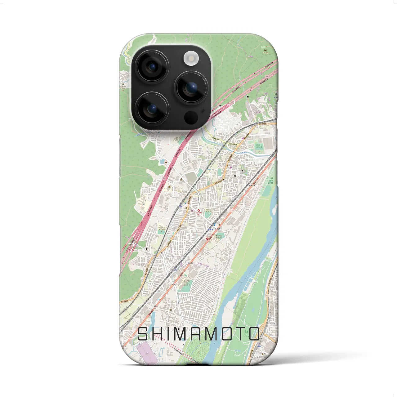 【島本(大阪府)】地図柄iPhoneケース(バックカバータイプ)