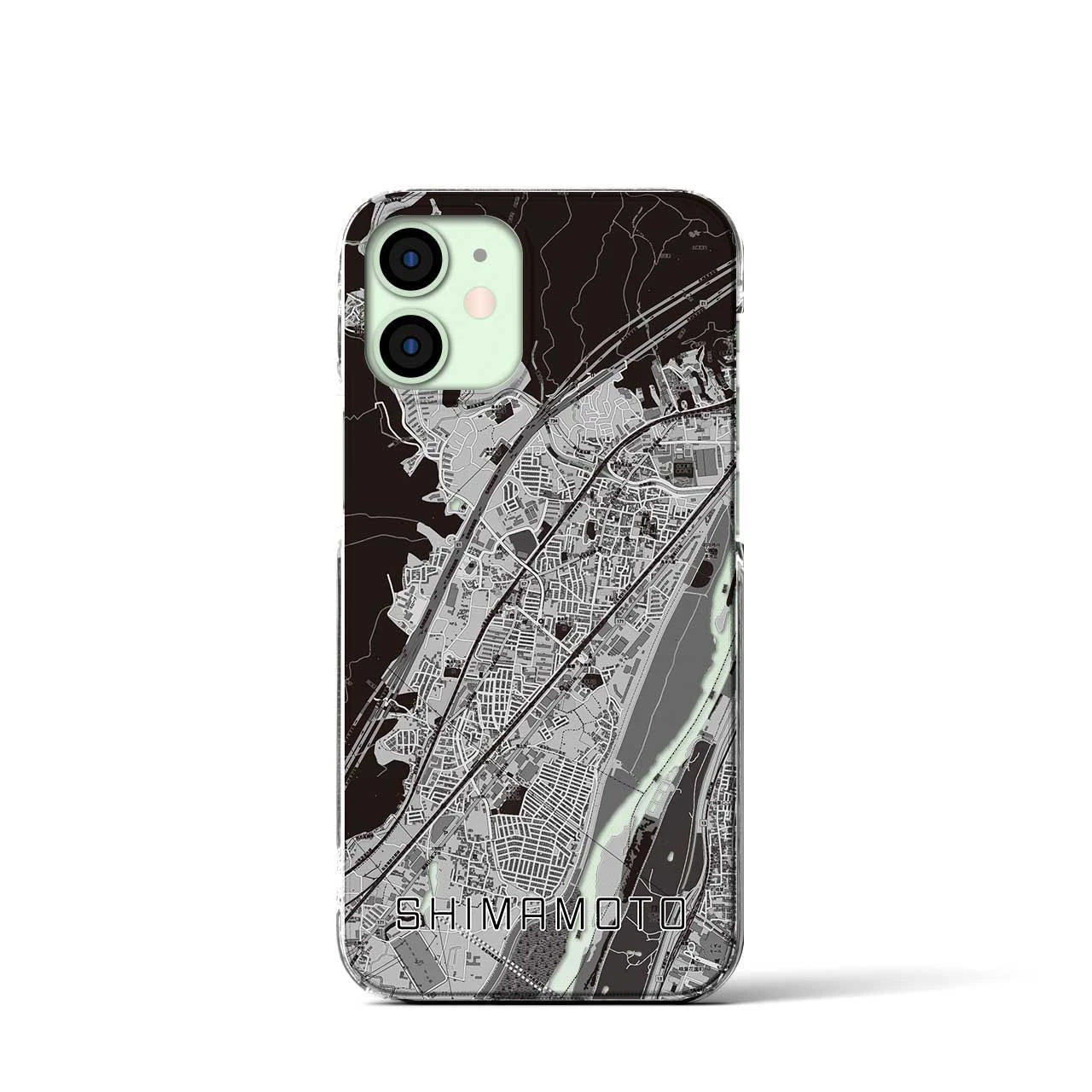 【島本(大阪府)】地図柄iPhoneケース(クリアタイプ)