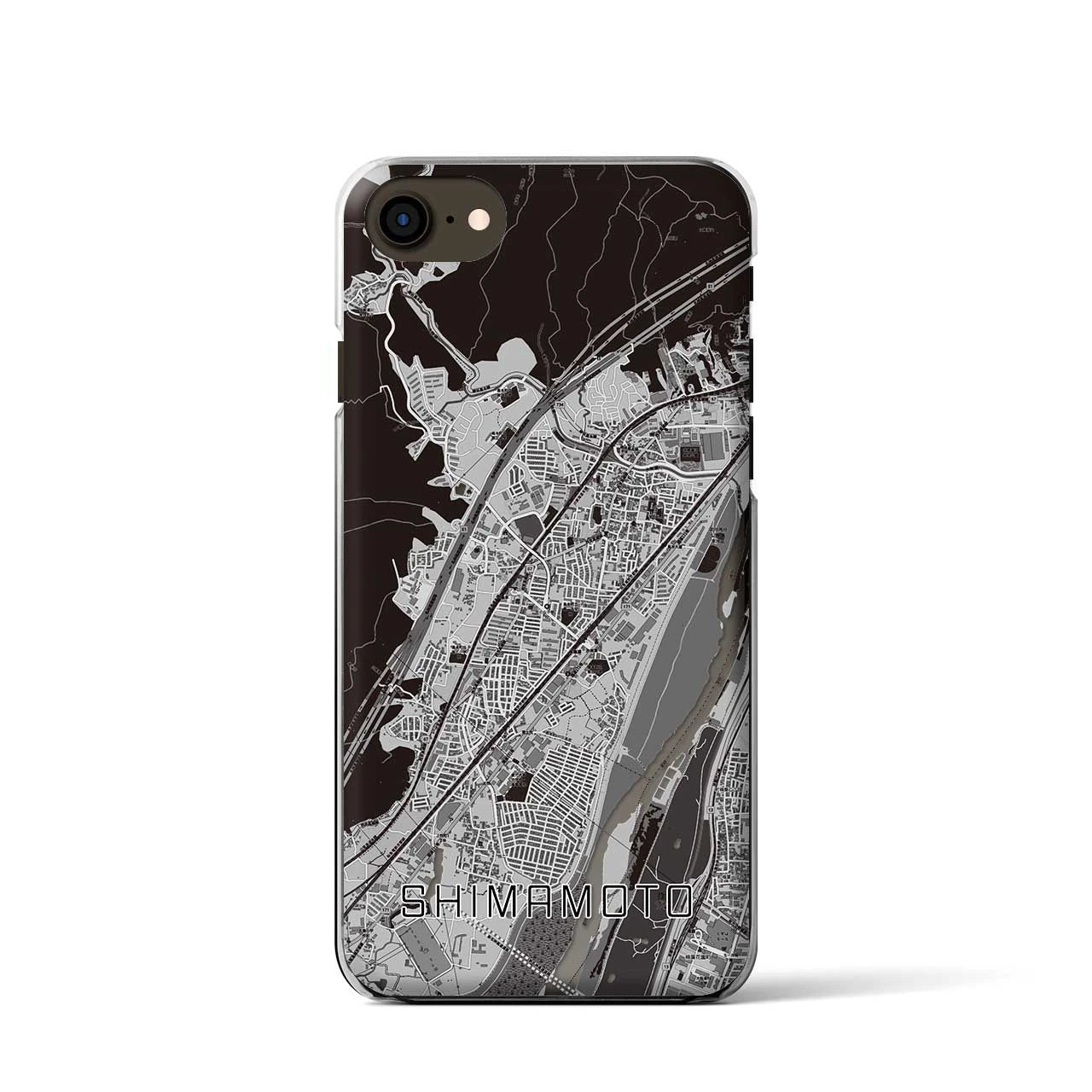 【島本(大阪府)】地図柄iPhoneケース(クリアタイプ)