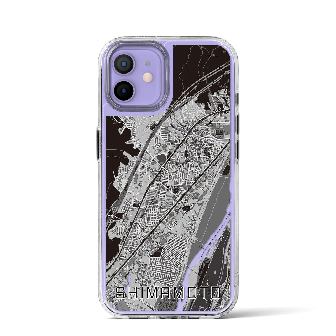 【島本(大阪府)】地図柄iPhoneケース(MagSafeタイプ)