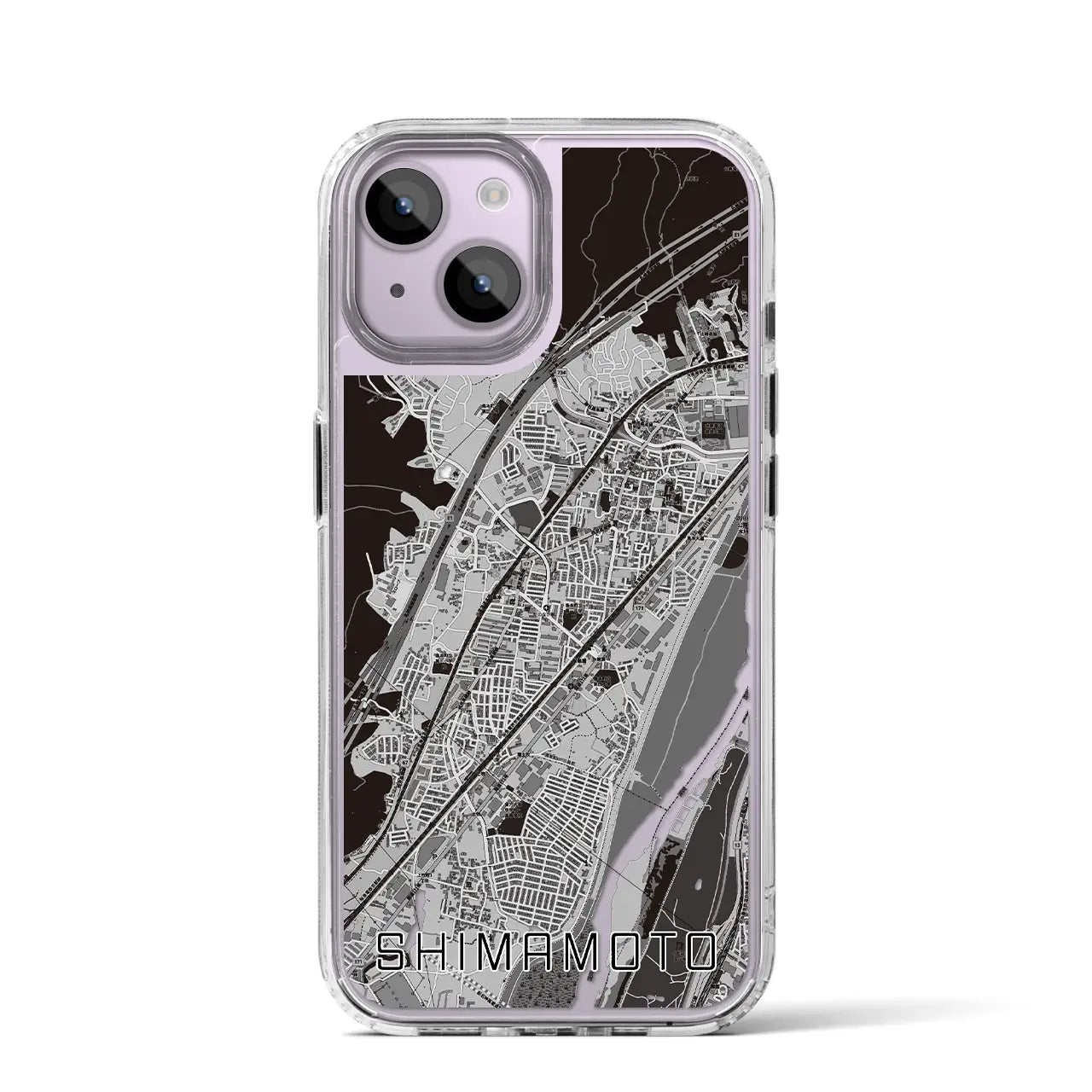 【島本(大阪府)】地図柄iPhoneケース(MagSafeタイプ)