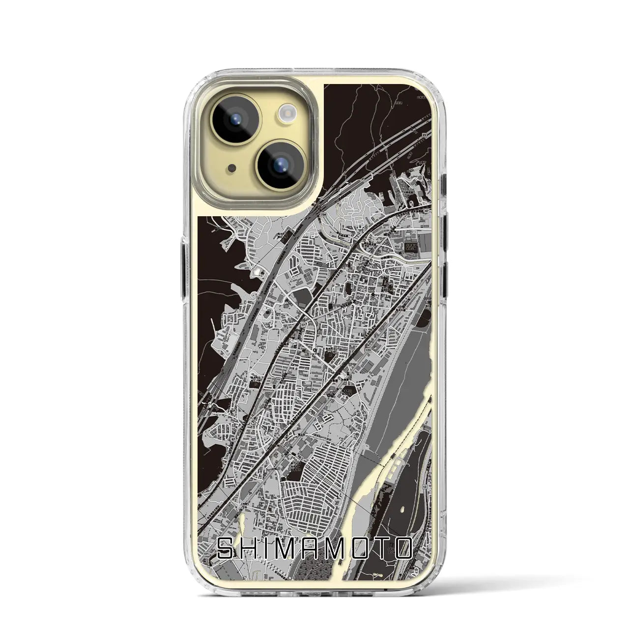 【島本(大阪府)】地図柄iPhoneケース(MagSafeタイプ)