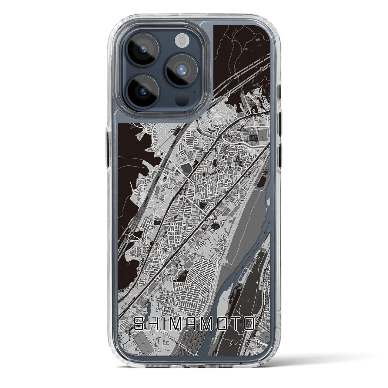 【島本(大阪府)】地図柄iPhoneケース(MagSafeタイプ)