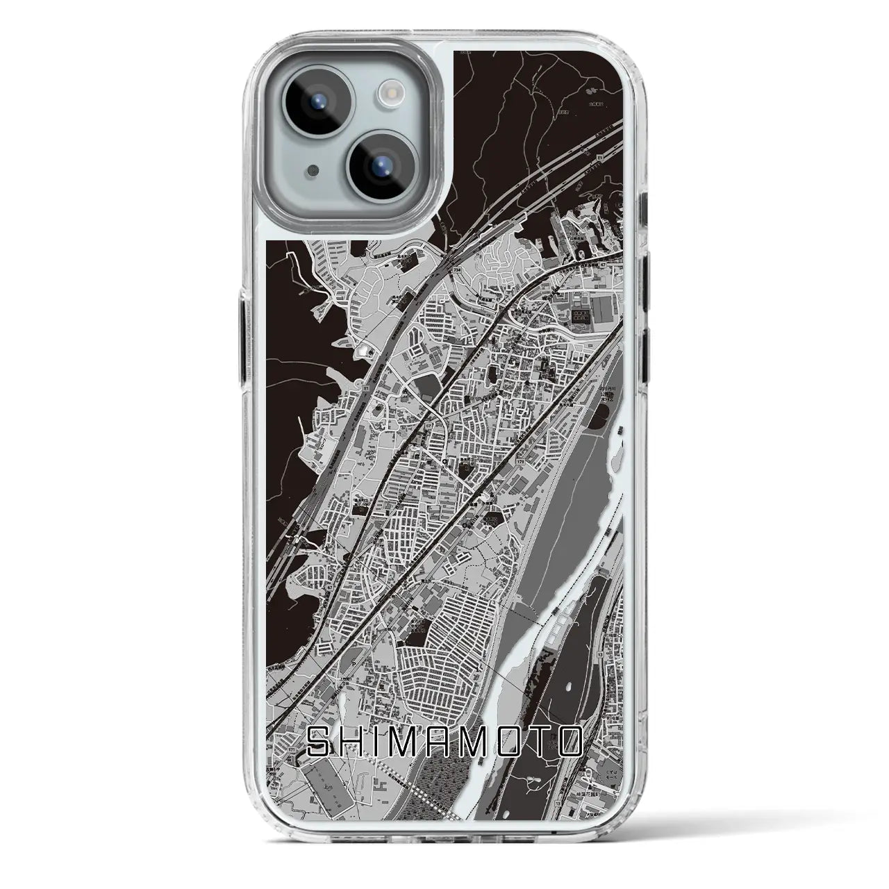 【島本(大阪府)】地図柄iPhoneケース(MagSafeタイプ)
