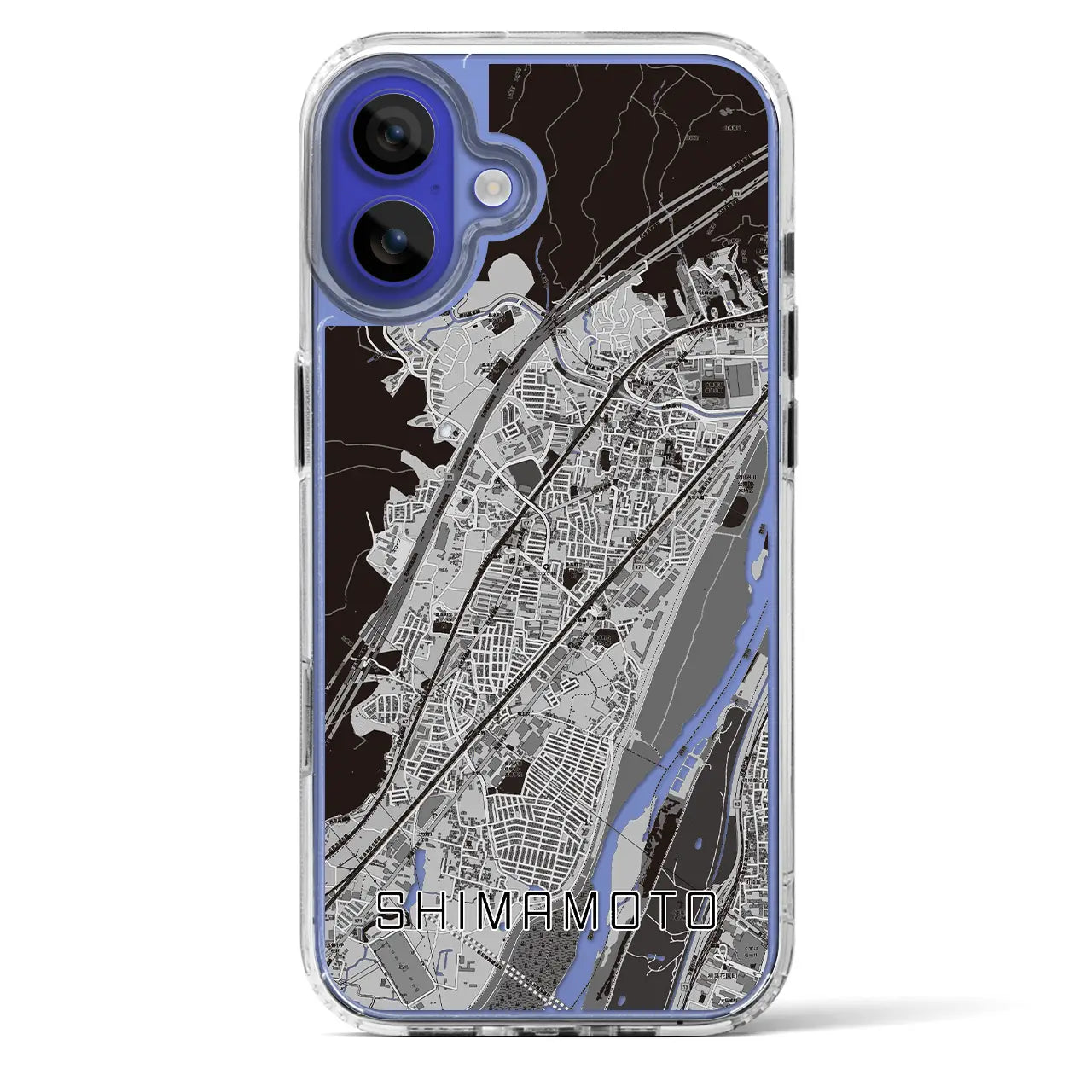 【島本(大阪府)】地図柄iPhoneケース(MagSafeタイプ)