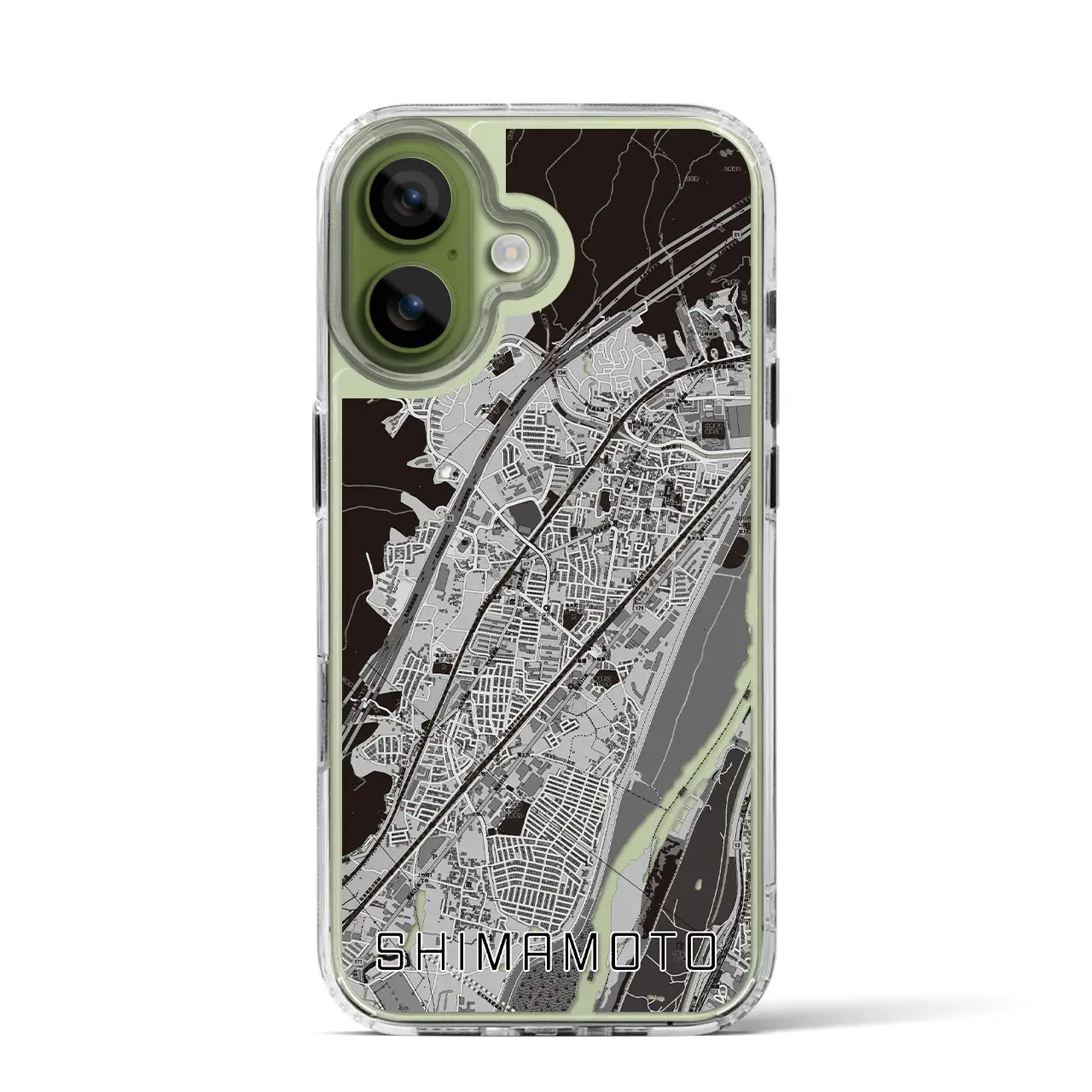 【島本(大阪府)】地図柄iPhoneケース(MagSafeタイプ)