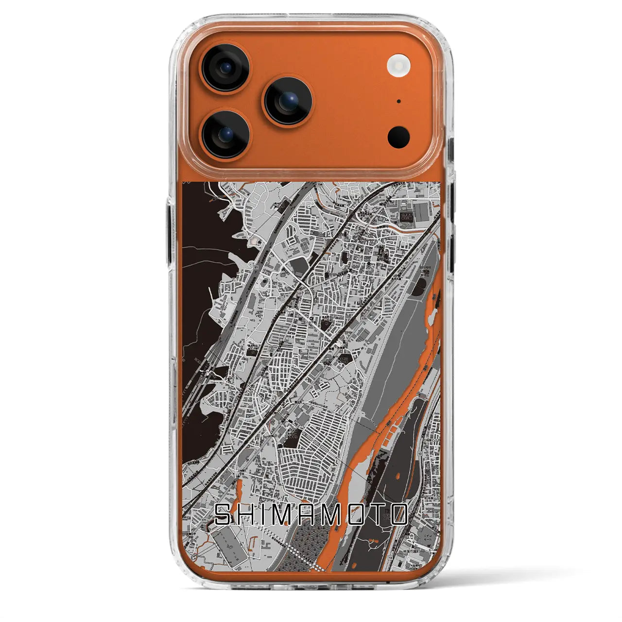 【島本(大阪府)】地図柄iPhoneケース(MagSafeタイプ)