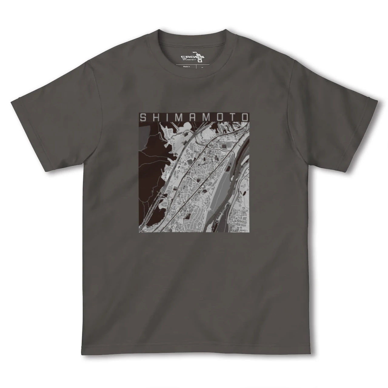 【島本(大阪府)】地図柄ヘビーウェイトTシャツ