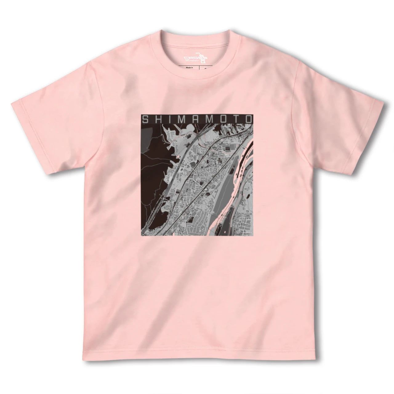 【島本(大阪府)】地図柄ヘビーウェイトTシャツ