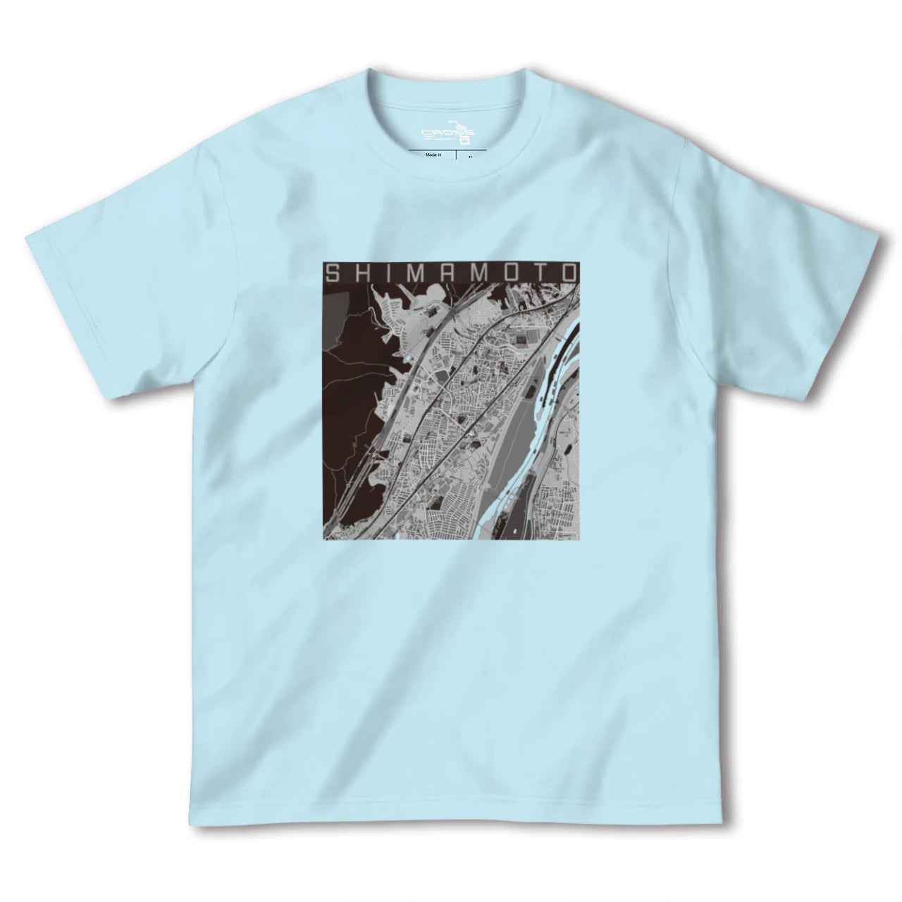 【島本(大阪府)】地図柄ヘビーウェイトTシャツ
