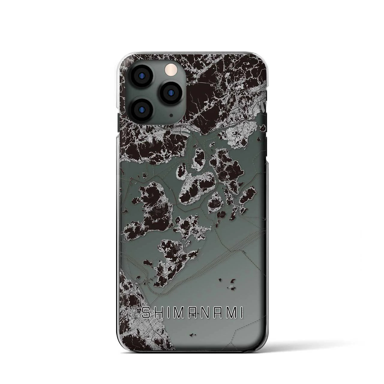 【しまなみ2(広島県)】地図柄iPhoneケース(クリアタイプ)