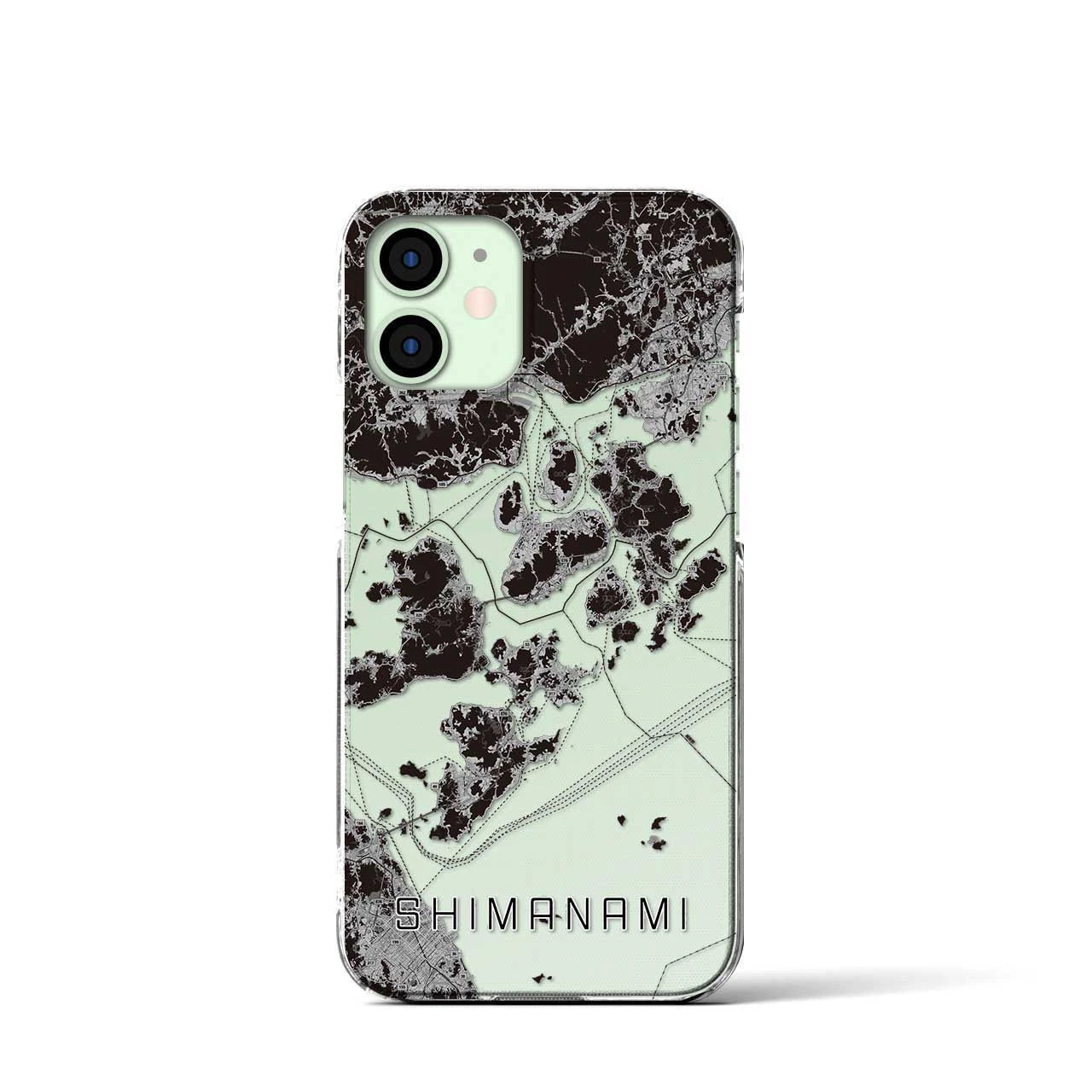 【しまなみ2(広島県)】地図柄iPhoneケース(クリアタイプ)