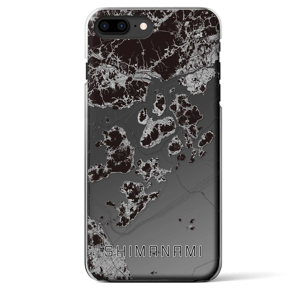 【しまなみ2(広島県)】地図柄iPhoneケース(クリアタイプ)