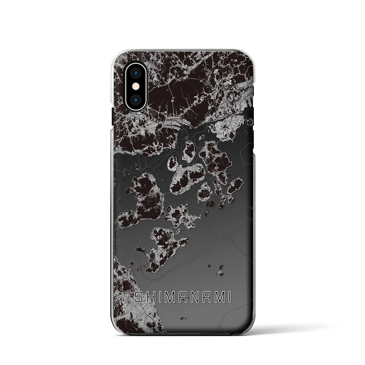 【しまなみ2(広島県)】地図柄iPhoneケース(クリアタイプ)