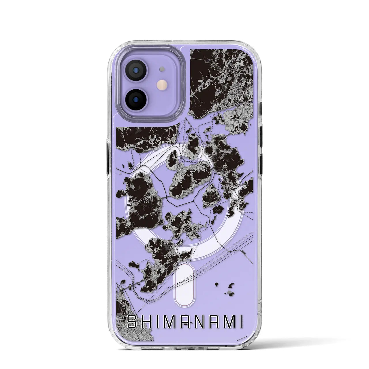 【しまなみ2(広島県)】地図柄iPhoneケース(MagSafeタイプ)