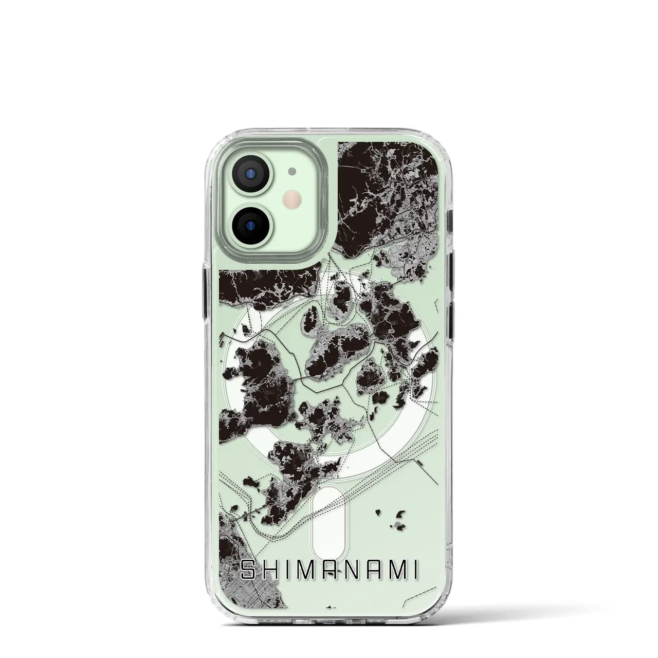 【しまなみ2(広島県)】地図柄iPhoneケース(MagSafeタイプ)