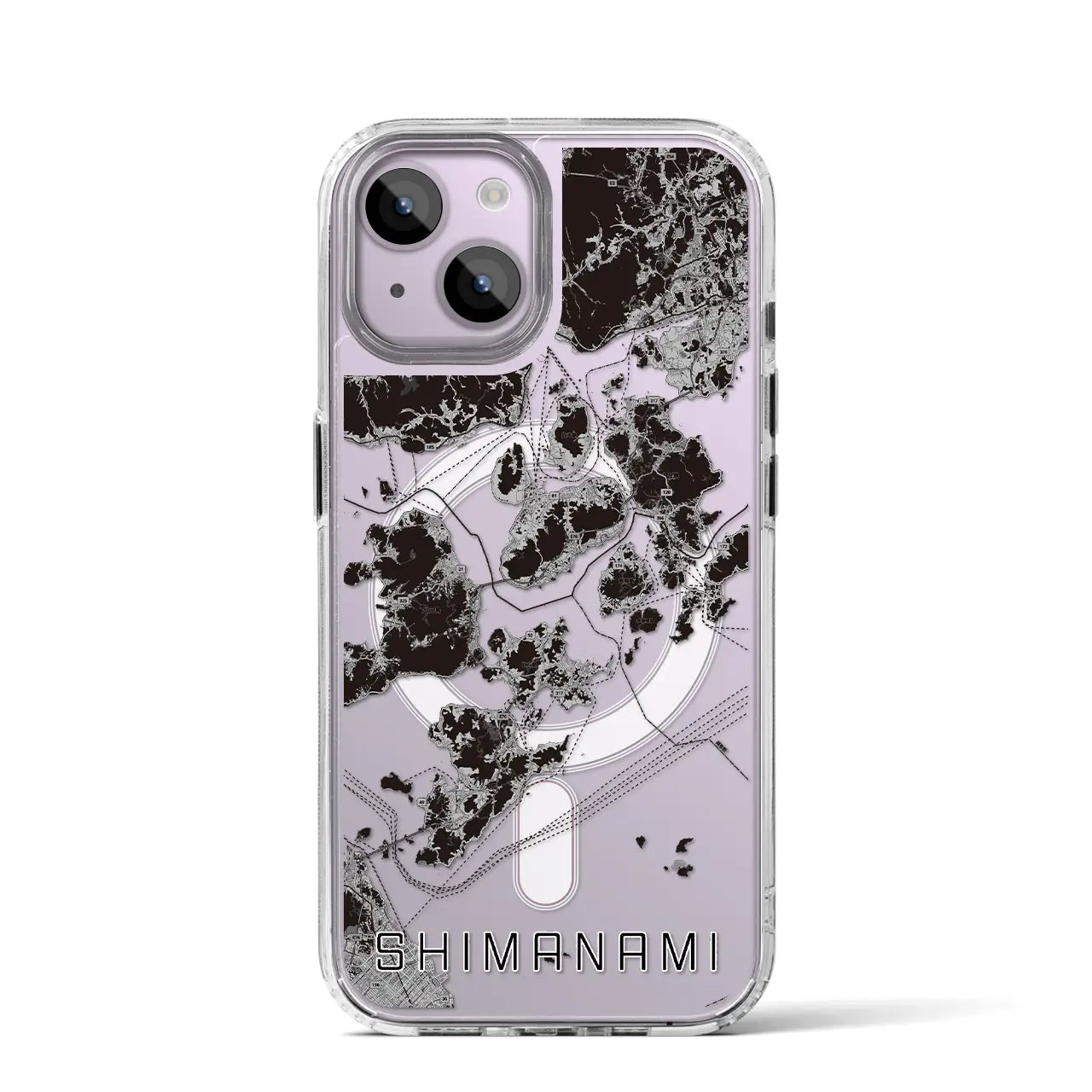 【しまなみ2(広島県)】地図柄iPhoneケース(MagSafeタイプ)