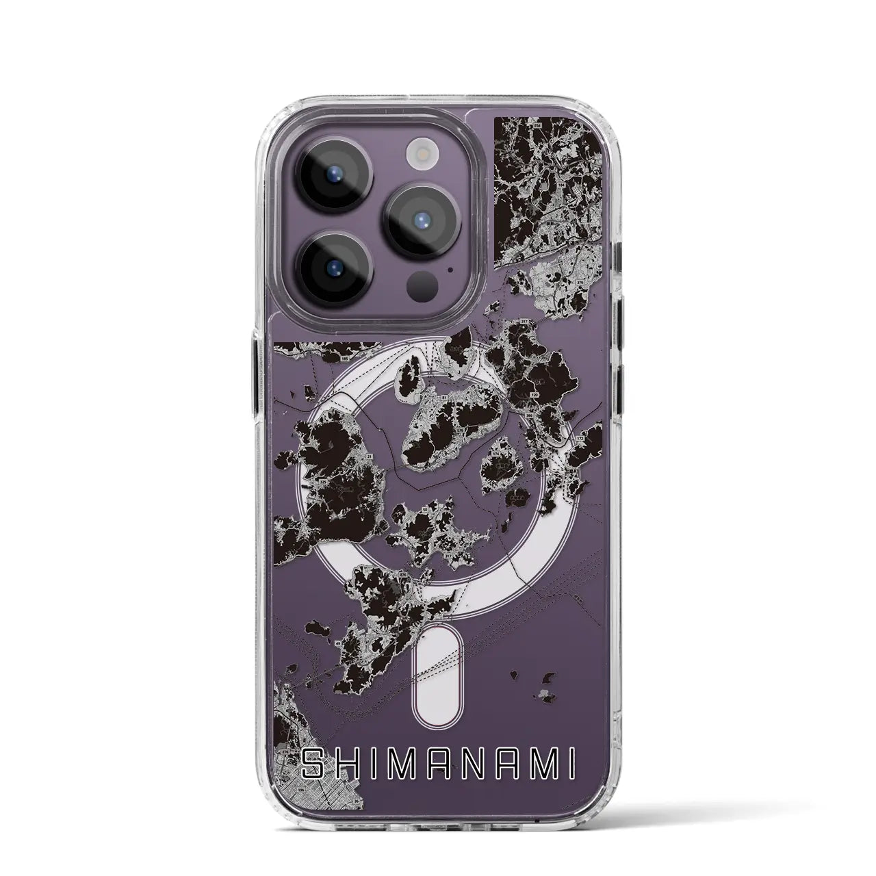 【しまなみ2(広島県)】地図柄iPhoneケース(MagSafeタイプ)