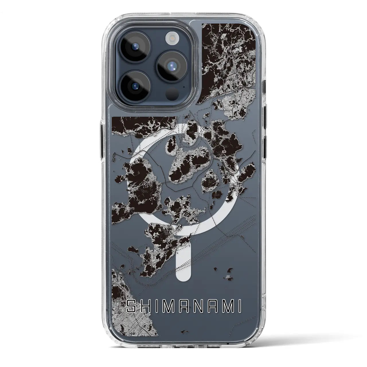 【しまなみ2(広島県)】地図柄iPhoneケース(MagSafeタイプ)