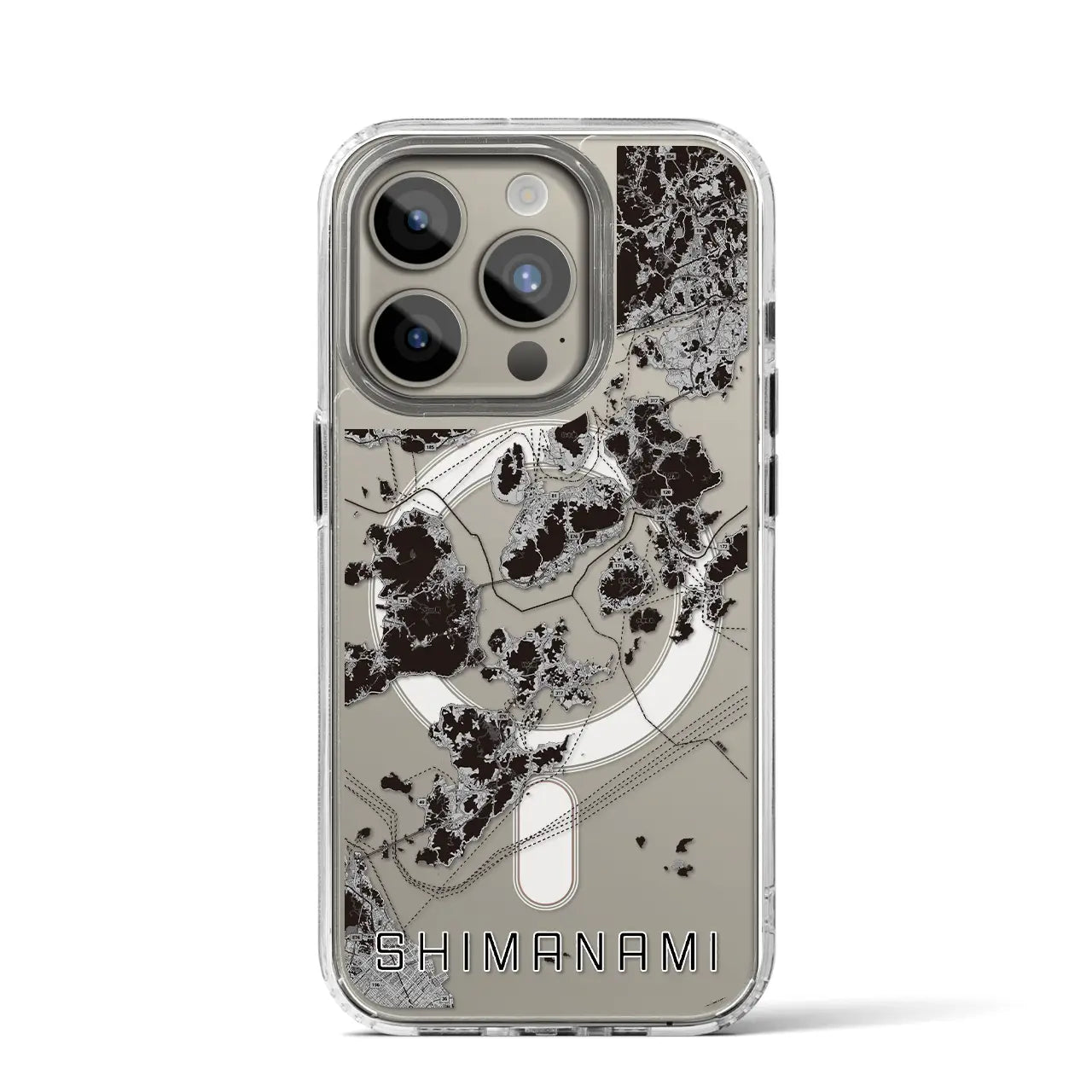 【しまなみ2(広島県)】地図柄iPhoneケース(MagSafeタイプ)