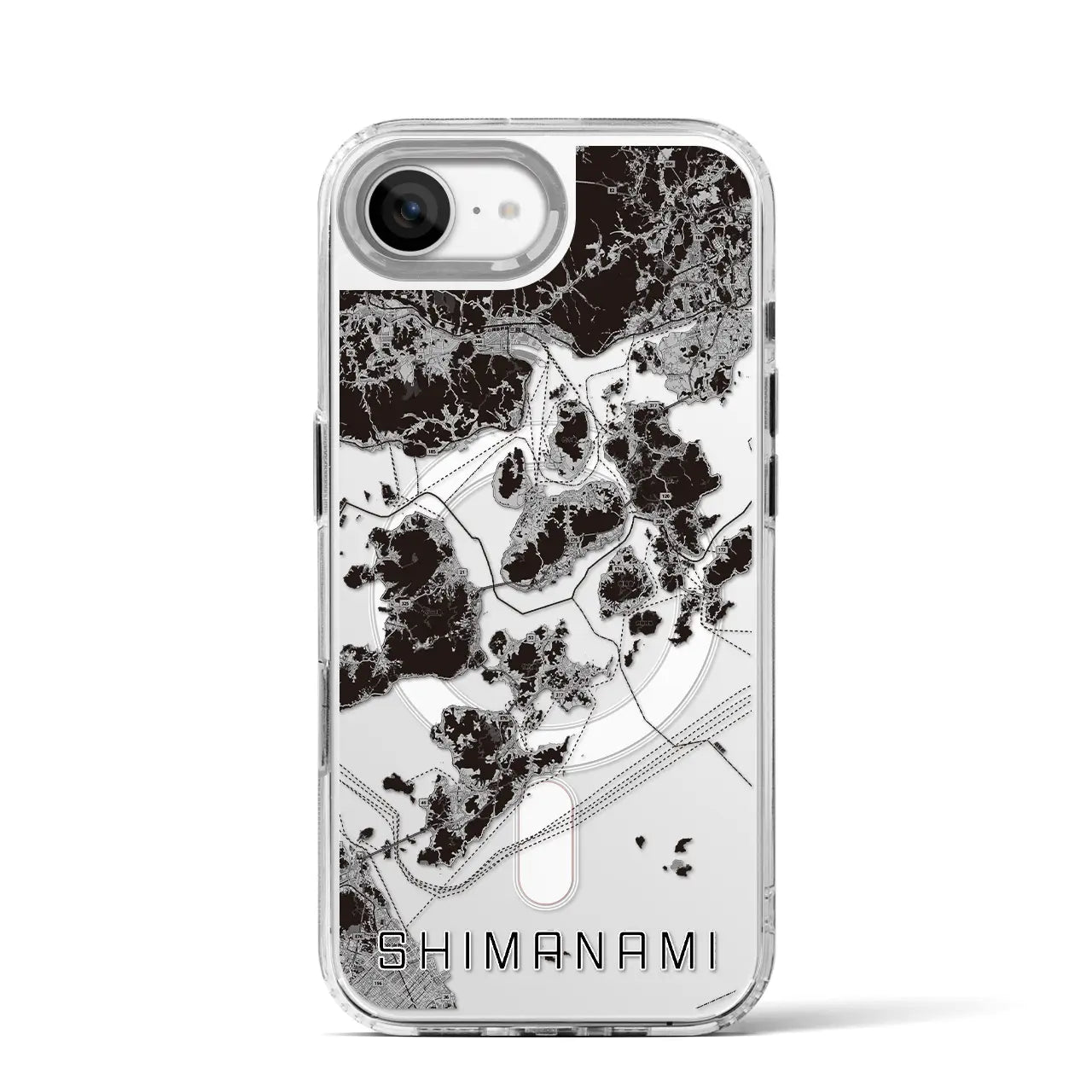 【しまなみ2(広島県)】地図柄iPhoneケース(MagSafeタイプ)