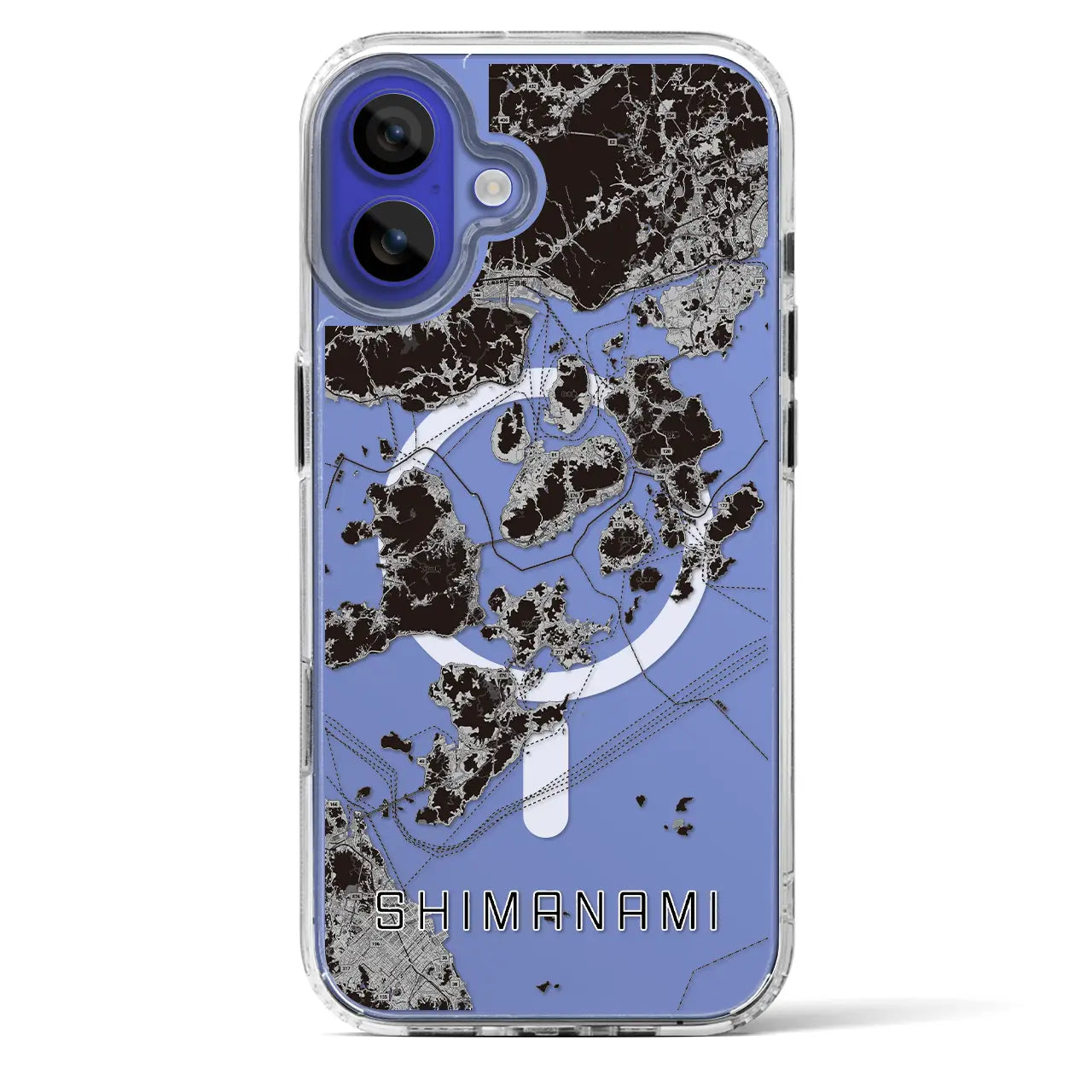 【しまなみ2(広島県)】地図柄iPhoneケース(MagSafeタイプ)