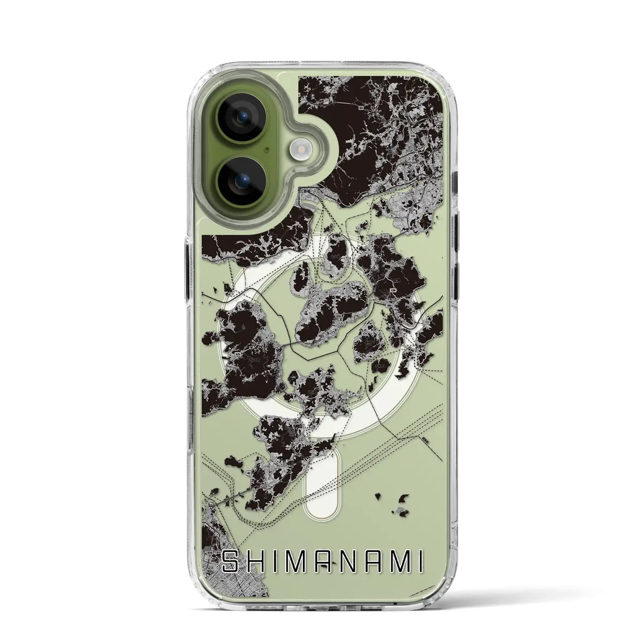 【しまなみ2(広島県)】地図柄iPhoneケース(MagSafeタイプ)